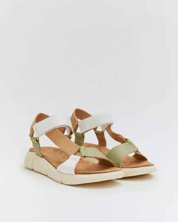 SANDALIA VELCRO A BEIGE