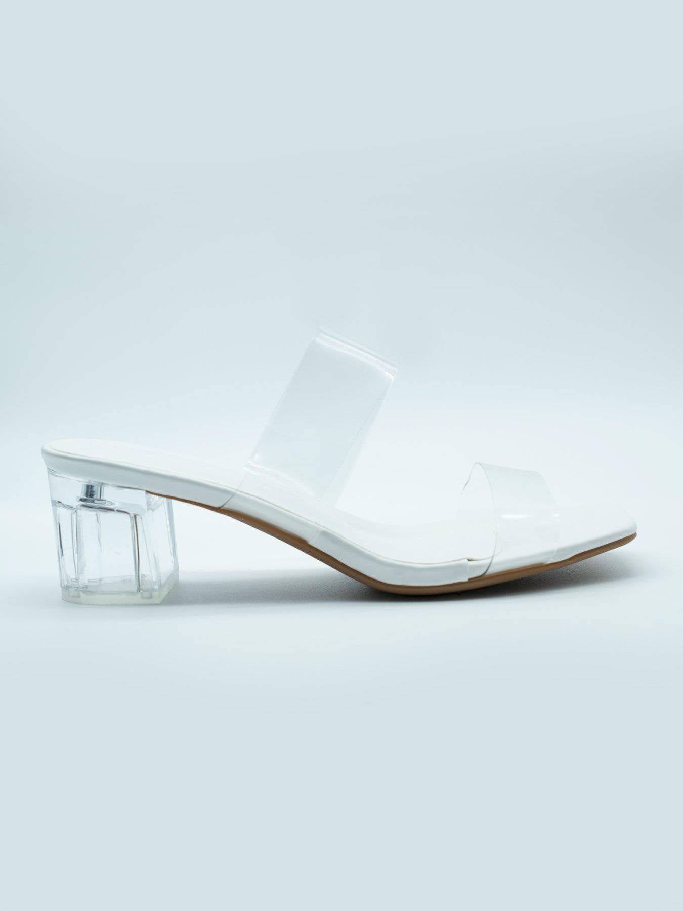 Sandalia Transparente Blanco - MMShoes