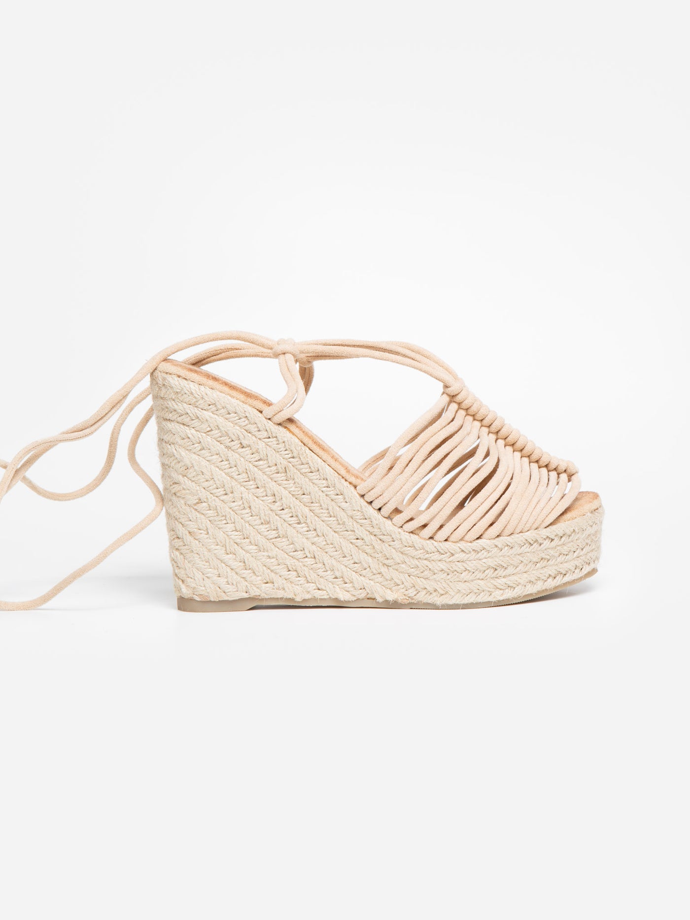 Sandalia Cuña Boho Beige